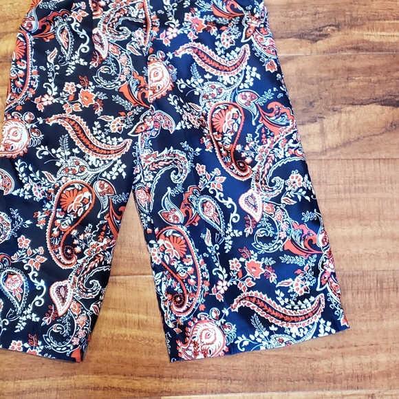 Janie and Jack NWT girls 2T navy/red/white paisley wide leg jumpsuit - Picture 6 of 6